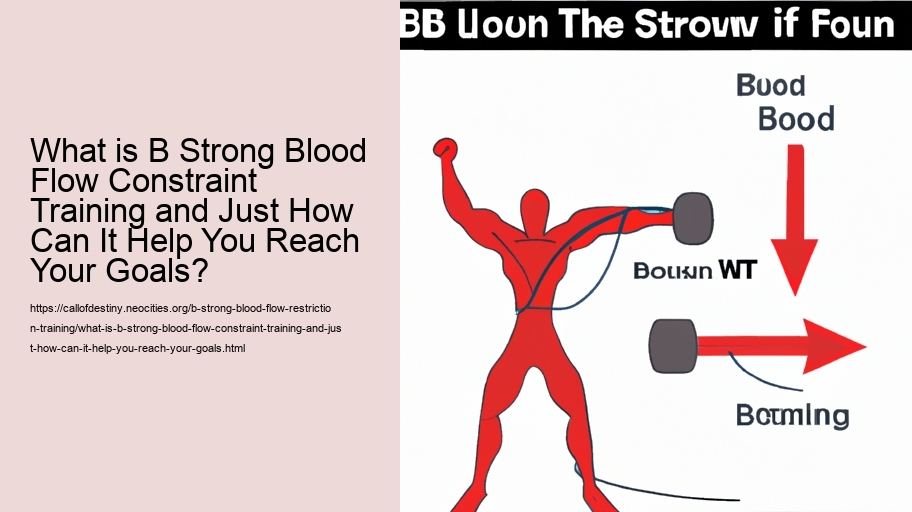 What is B Strong Blood Flow Constraint Training and Just How Can It Help You Reach Your Goals?