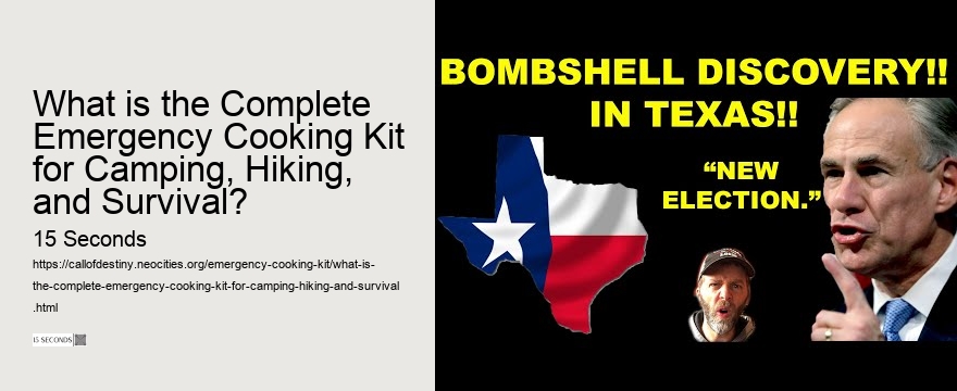 What is the Complete Emergency Cooking Kit for Camping, Hiking, and Survival?