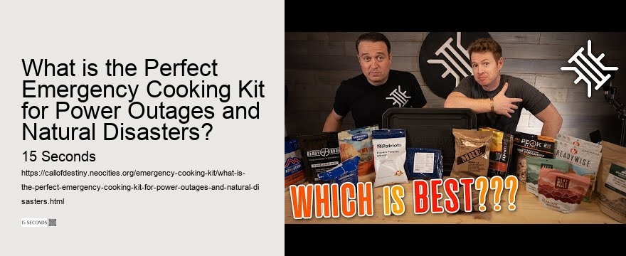 What is the Perfect Emergency Cooking Kit for Power Outages and Natural Disasters?