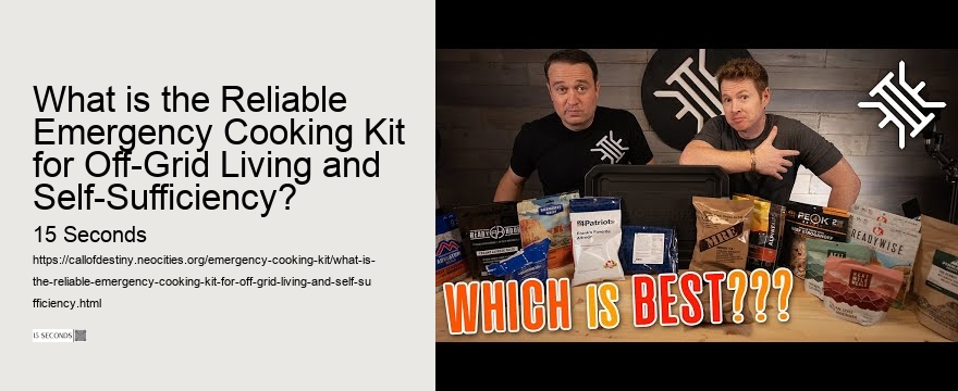 What is the Reliable Emergency Cooking Kit for Off-Grid Living and Self-Sufficiency?