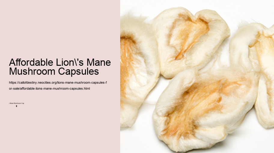 Affordable Lion's Mane Mushroom Capsules