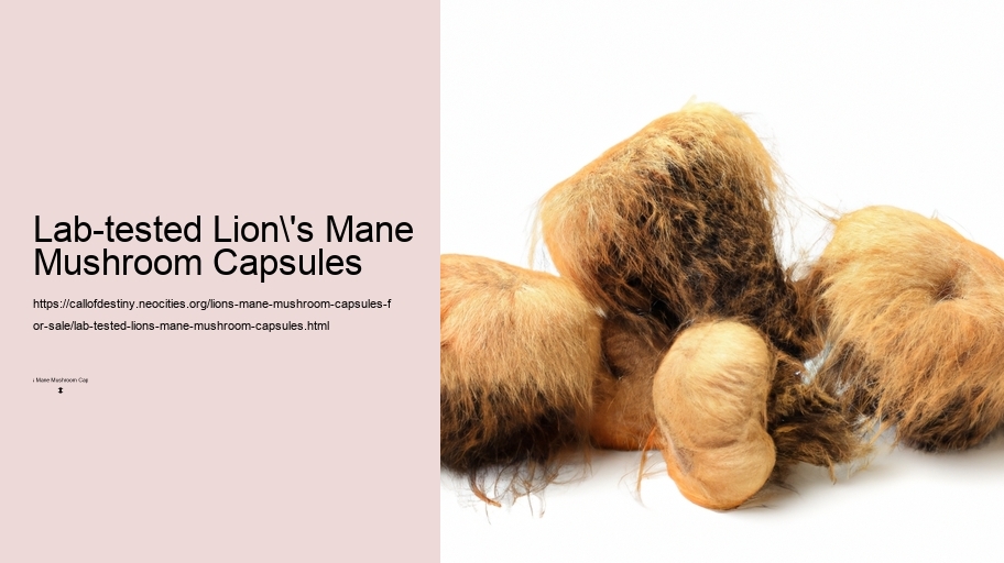 Lab-tested Lion's Mane Mushroom Capsules