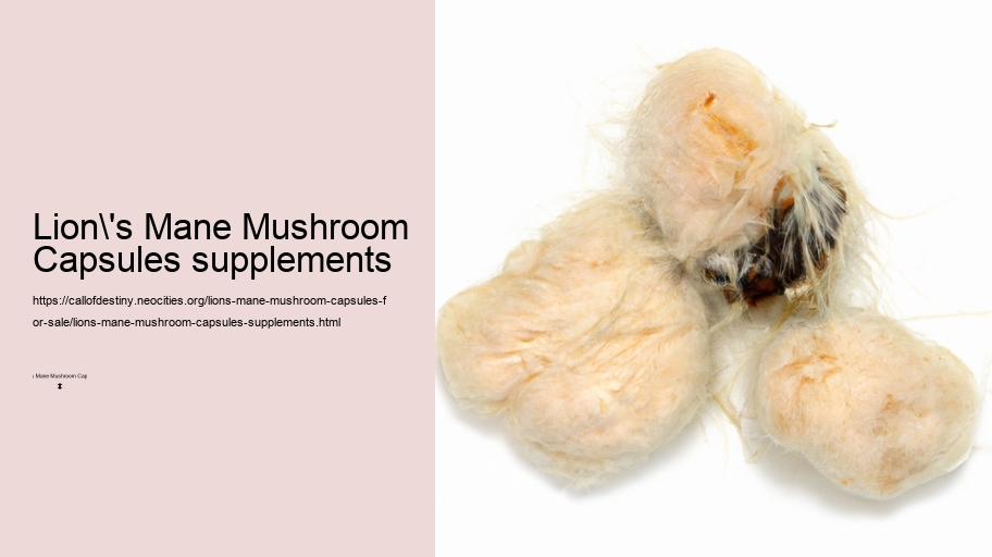 Lion's Mane Mushroom Capsules supplements