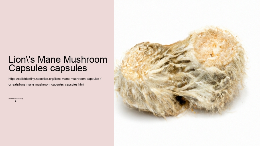 Lion's Mane Mushroom Capsules capsules