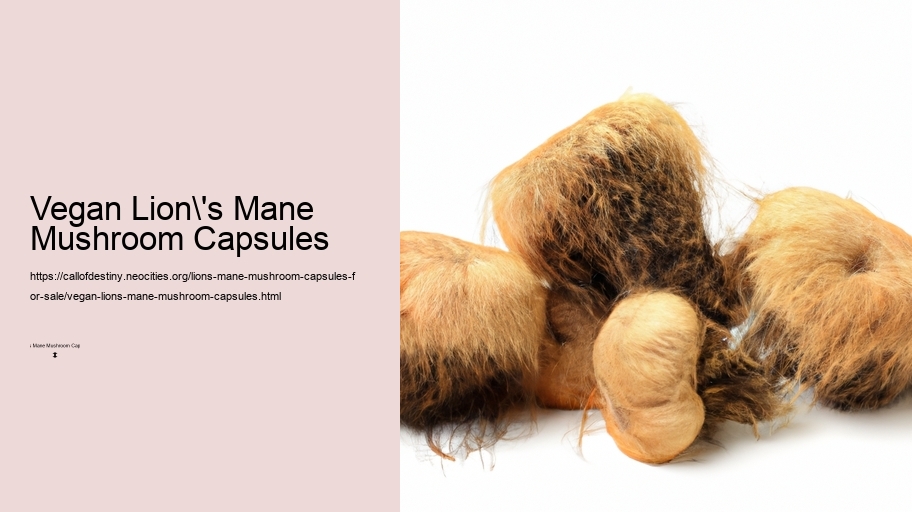 Vegan Lion's Mane Mushroom Capsules