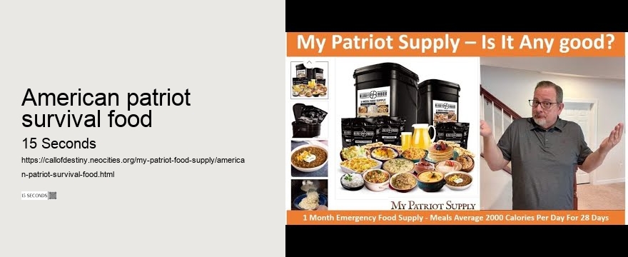 american patriot survival food