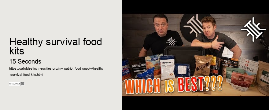 healthy survival food kits