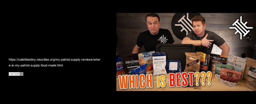where is my patriot supply food made